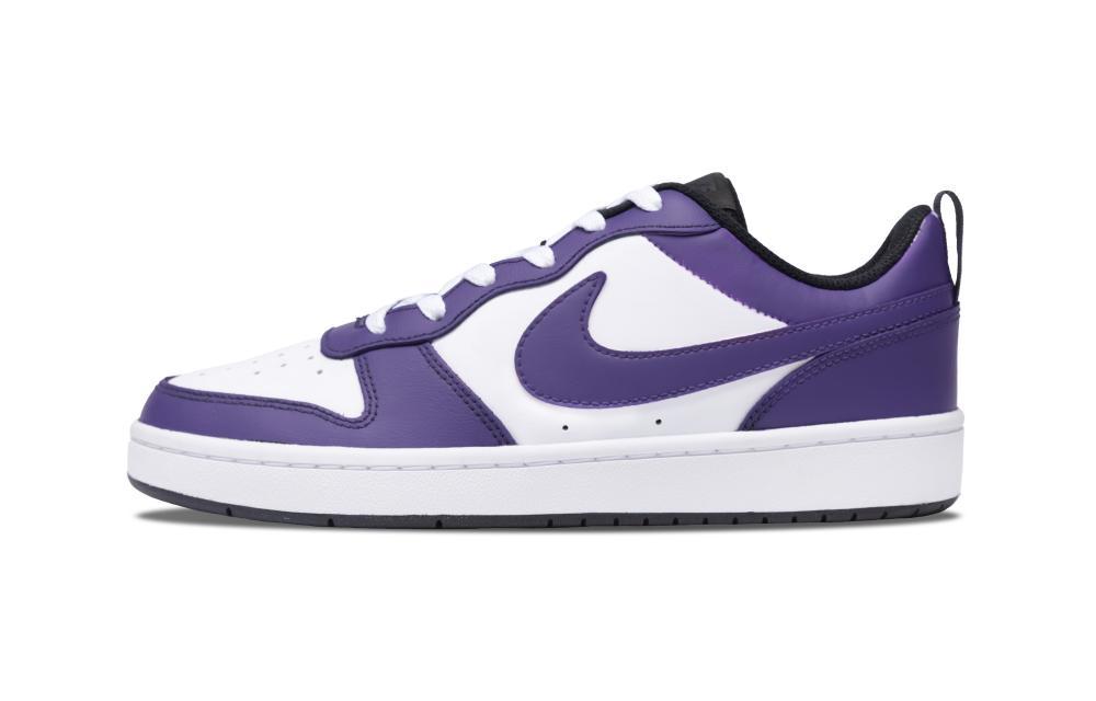 Nike Court Borough Qinya Non-slip Lightweight Low-Top Skateboard Shoes GS Purple White