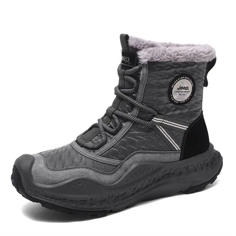 Jeep Crew Snow Boots Men's Gray