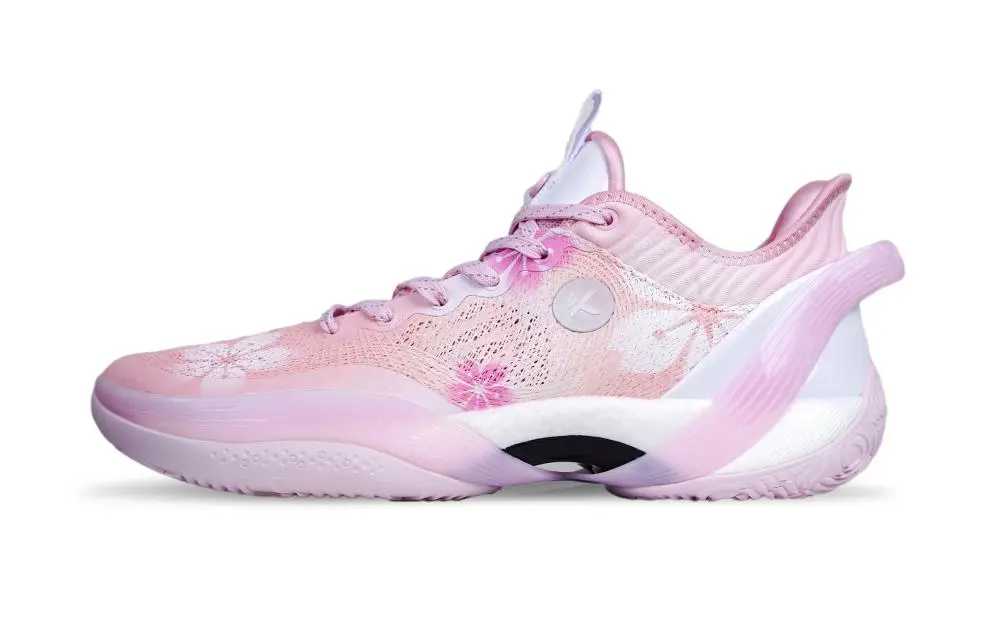 Anta Three-point Rain1.0 Low-Top Basketball Shoes Men's White Pink