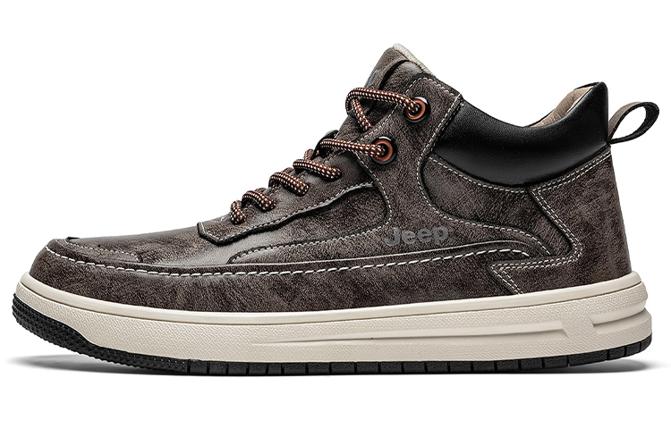 Jeep Mid Top Skateboard Shoes Men's Cinnabar