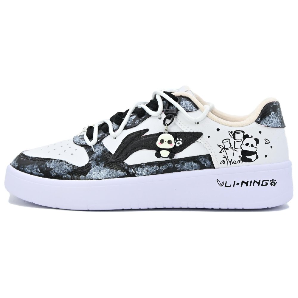 LINING Pontoon Boats Skateboard Shoes Unisex Low-Top Black/White