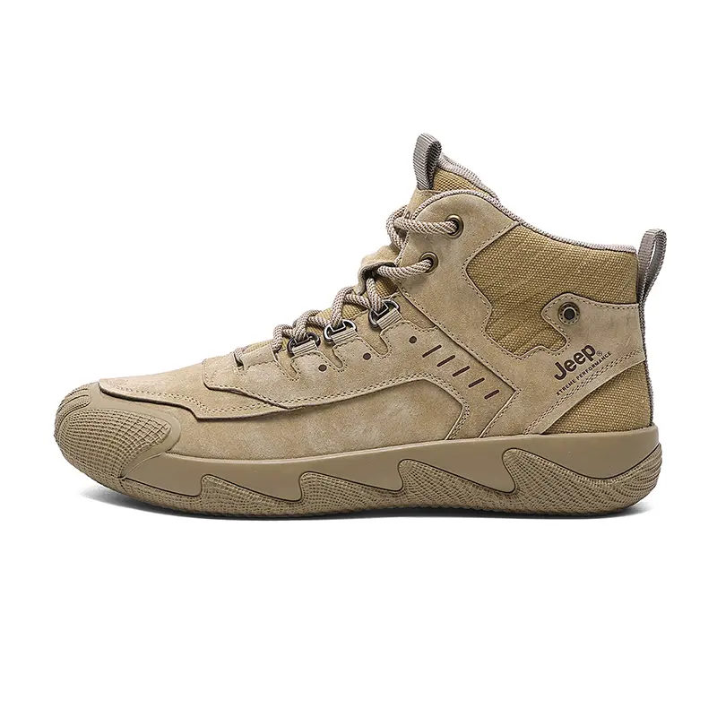 Jeep Mid Top Hiking Shoes Men's Khaki