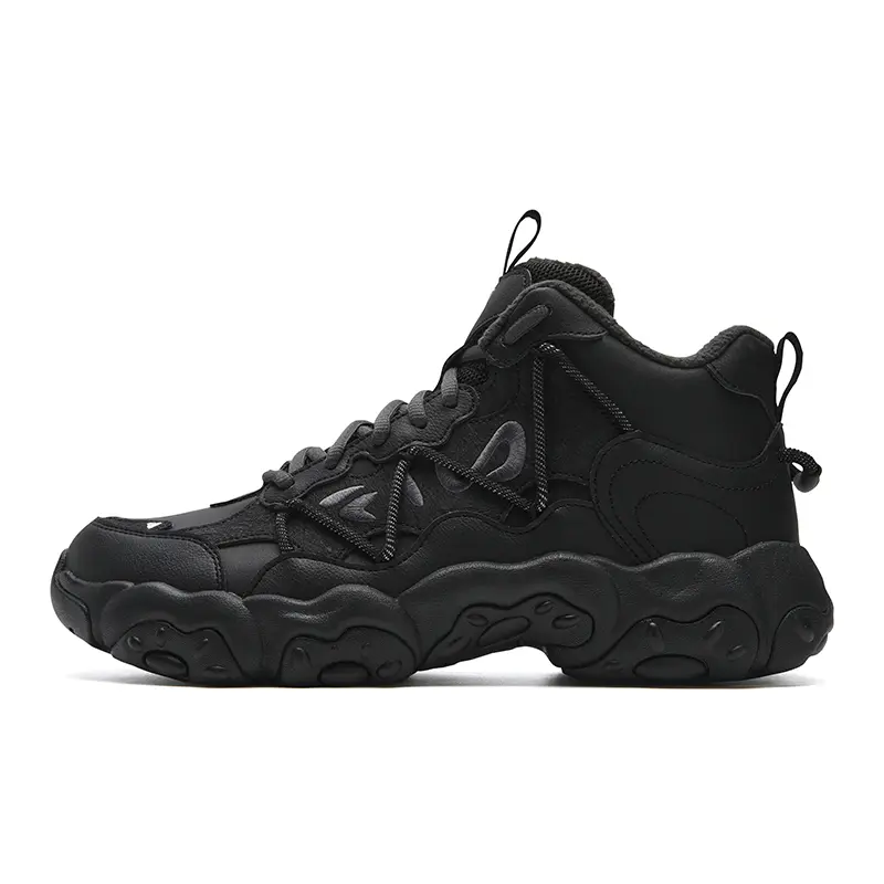 FILA Abrasion Resistant Thermal Mid top Casual Shoes Men's Black