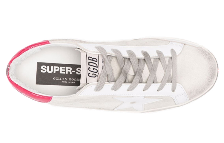 Golden Goose Super-Star Love Is All We Need Grey Pink White Women's