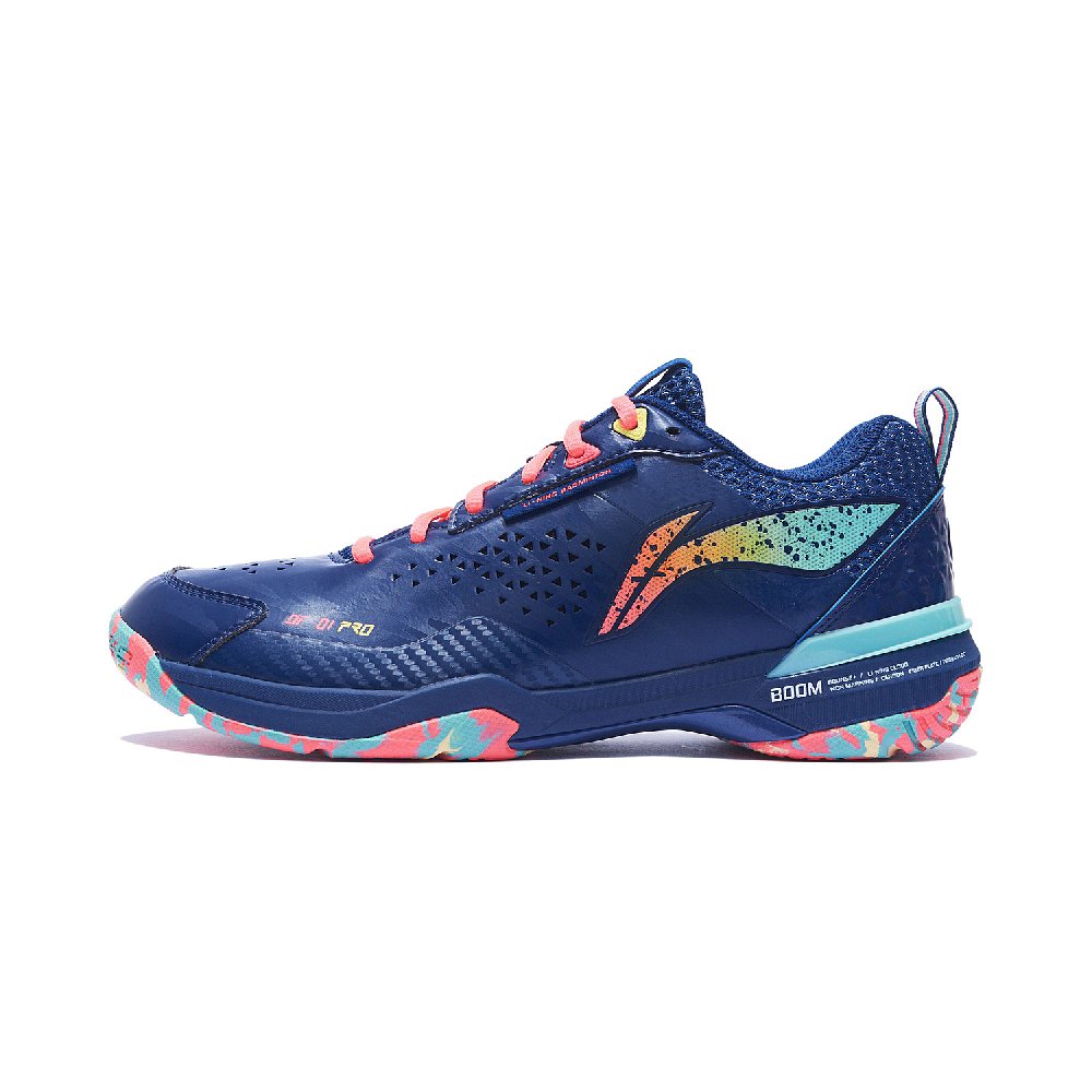 LiNing Blade Pro Slip Resistant, Abrasion Resistant, Breathable Low top Badminton Shoes Unisex Navy