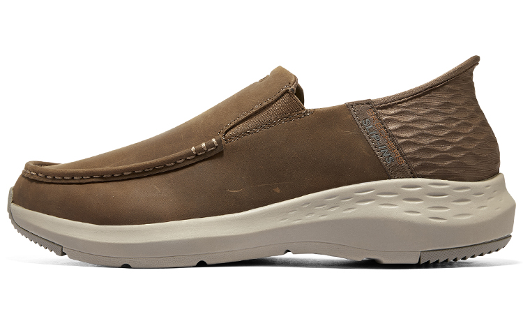 Skechers Slip Ins Slip-Ins Technology Wear-Resistant Low-Top Casual Shoes Men's Brown