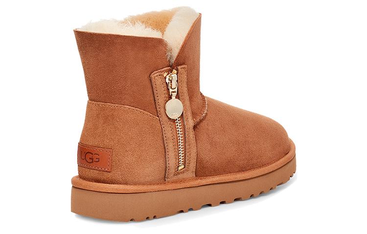 UGG Bailey Zip Mini Retro Fleece Lined Brown Women's купить в интернет-магазине Yoocart с быстрой доставкой по России.