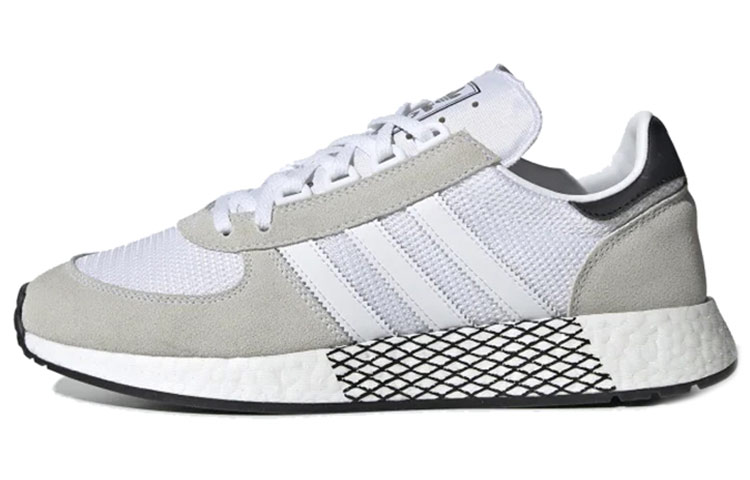Adidas Originals MARATHON TECH Non slip Lightweight Low Top Casual Shoes Unisex Gray White