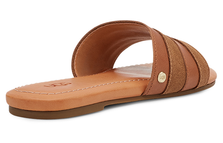 UGG Rubber Sole Abrasion Resistant Slide Slippers Women's Brown