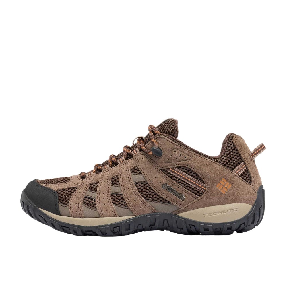 Columbia Redmond Cushioning, Slip Resistant, Abrasion Resistant, Waterproof Low Top Hiking Shoes Men's Black Ginger