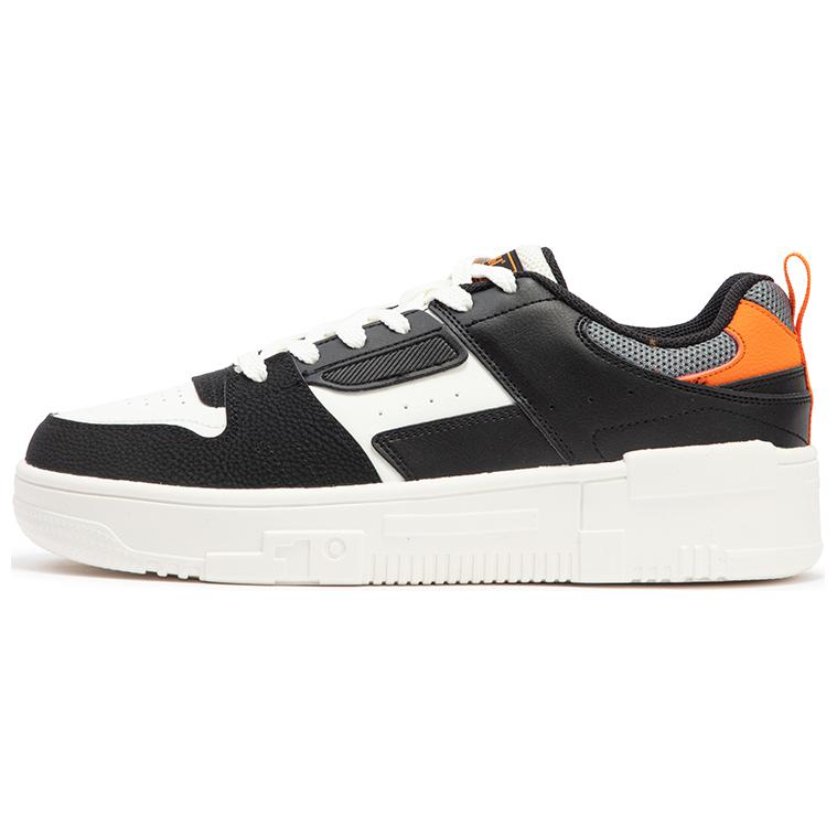 361° Cushioning Wear-Resistant Low-Top Skateboard Shoes Men's Black White