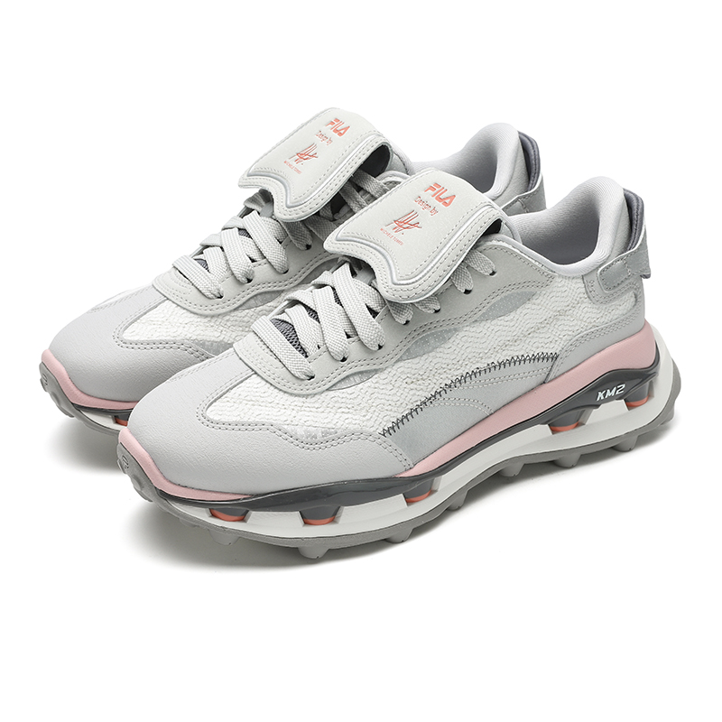 FILA KM2 Low Top Casual Shoes Women's Silver Gray