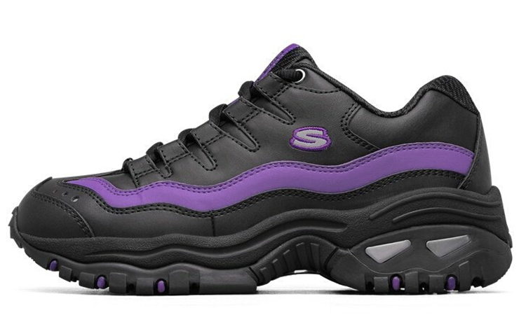 Skechers Energy Over Joy Low Top Running Shoes Black/Purple Women's