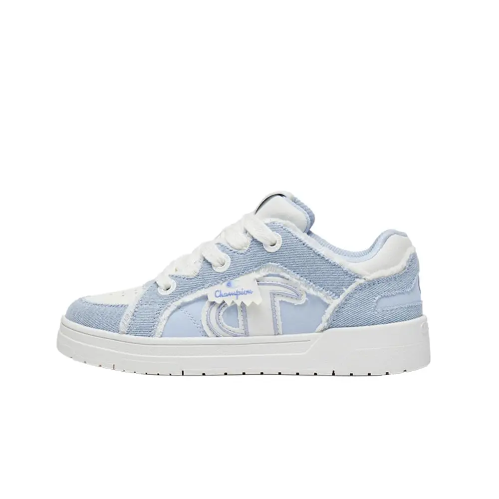 Champion Light Tear Ribbon Shoe Street Skater 1 EC Low top Skateboard Shoes Unisex Ballet Blue/Milk White