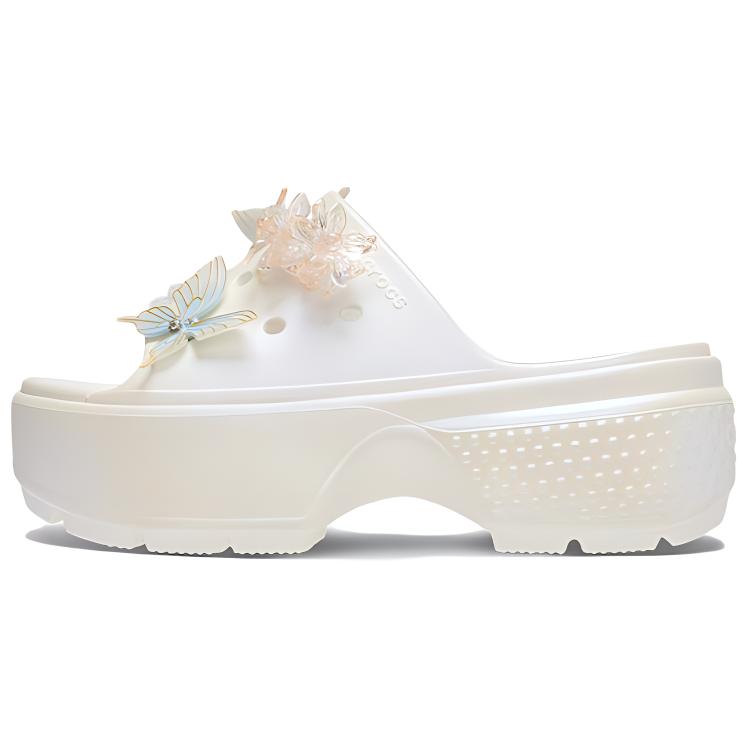 Crocs Stomp Slides 'White' Women's