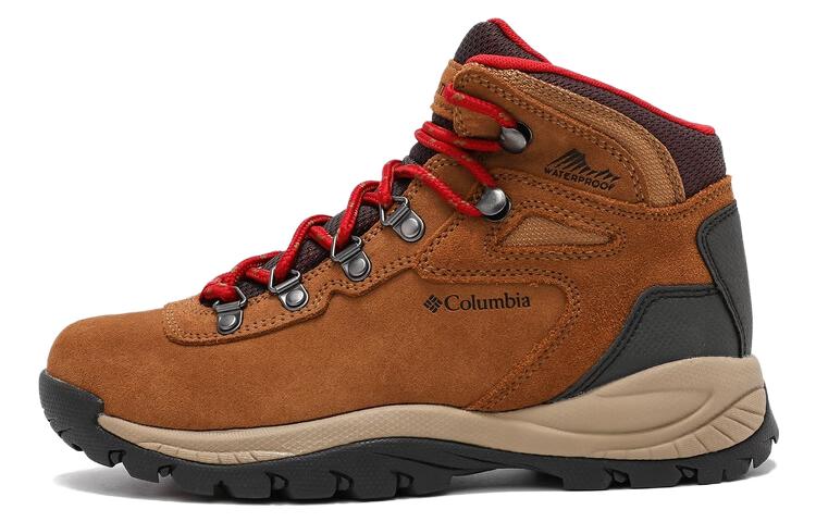 Columbia Wear-resistant And Waterproof Mid-Top Outdoor Shoes Women's Khaki