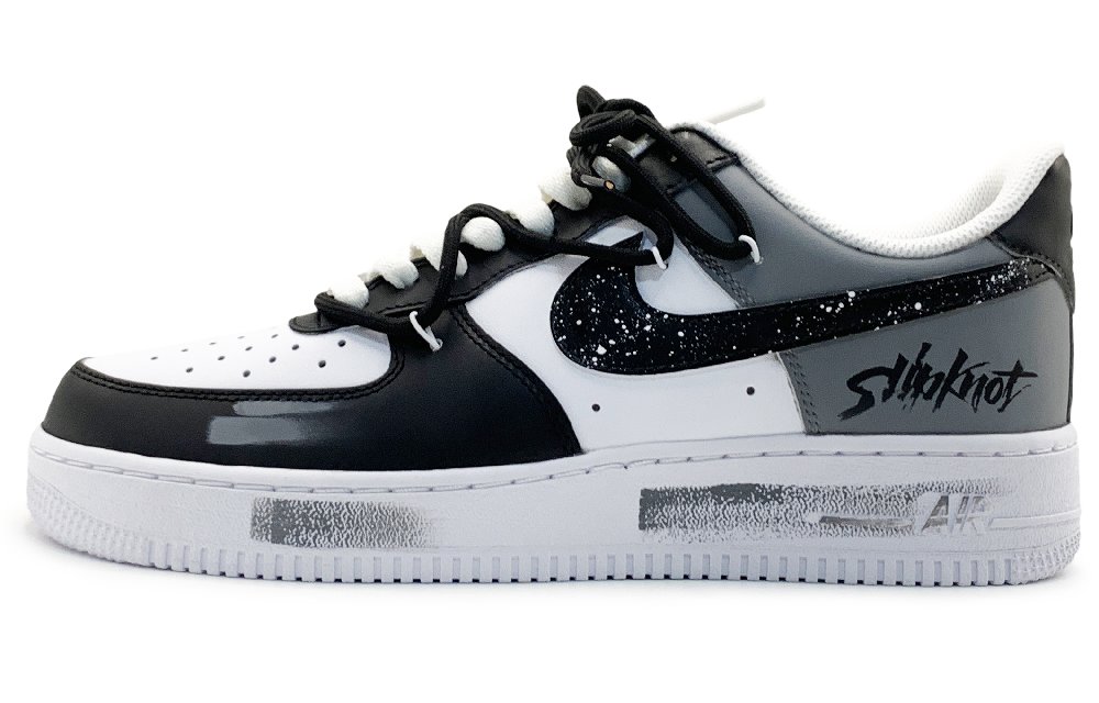 Nike Air Force 1 Anti-Slip Wear-Resistant Low-Top Skateboard Shoes Unisex Black
