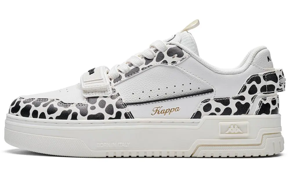 Kappa Back to Back Anti Slip Wear Resistant Low Top Skateboard Shoes Women's Classic White