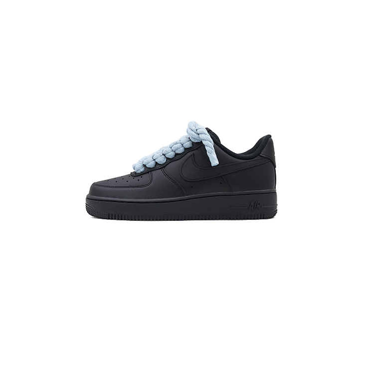 Nike Air Force 1 Anti-Slip Wear-Resistant Low-Top Skateboard Shoes Unisex Black Gray