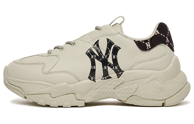 MLB Big Ball Chunky Sneakers Unisex Low top Beige/Black