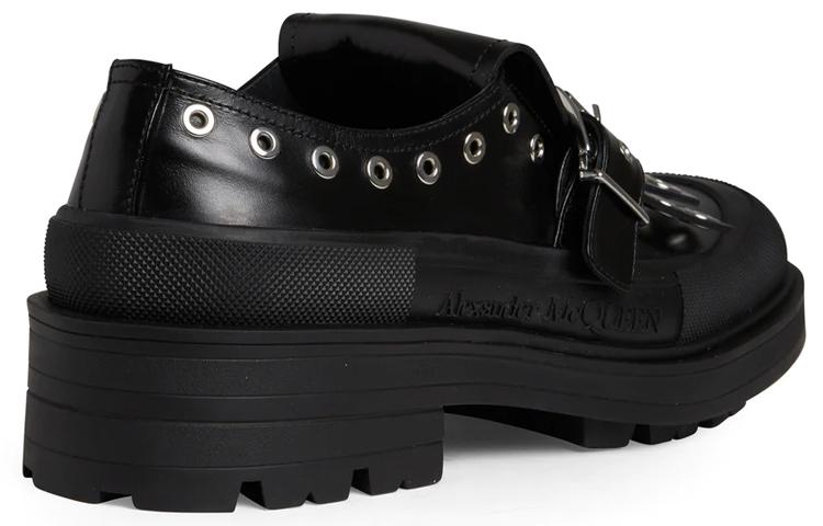 Alexander McQueen Buckle Detailed Monk Shoes
