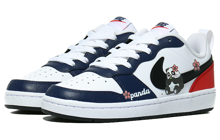 Nike Court Borough Low 2 Low-Top Skateboard Shoes GS White Blue Red купить в интернет-магазине Yoocart с быстрой доставкой по России.