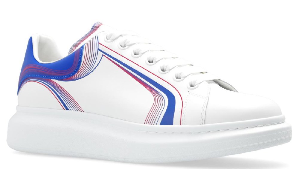Alexander McQueen Oversized White Galactic Blue