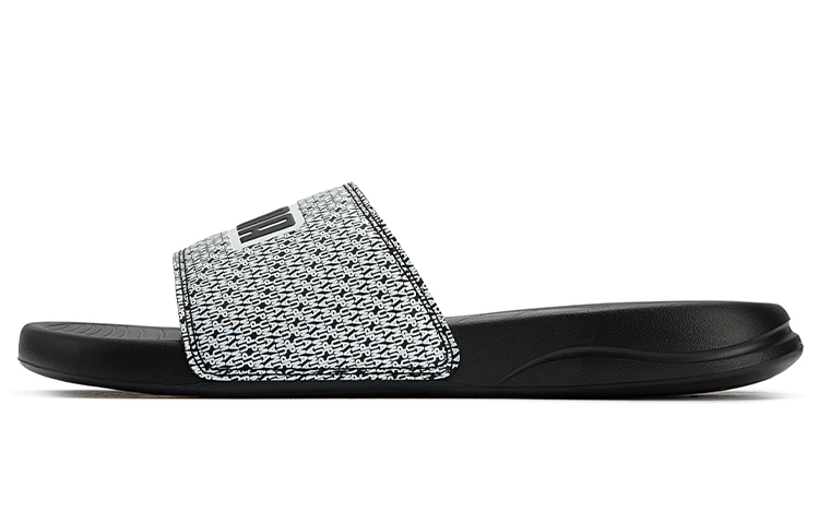 PUMA Popcat 20 Rubber Sole Slide Slippers Unisex Black White