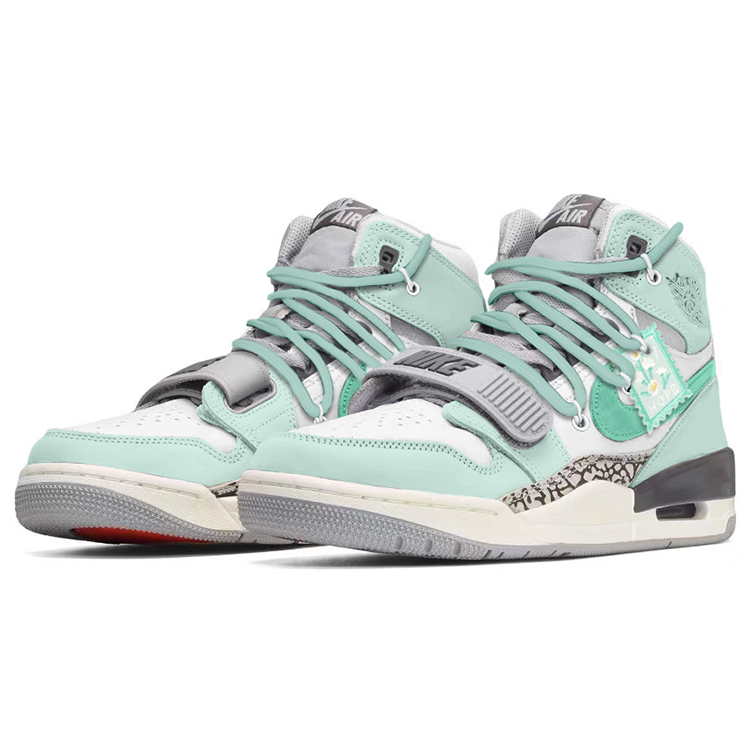 Jordan Legacy 312 High Top Vintage Basketball Shoes Men's Green White купить в интернет-магазине Yoocart с быстрой доставкой по России.