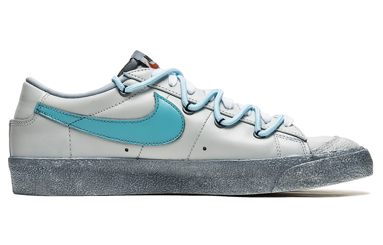Nike Blazer Anti Slip Wear Resistant Low Top Skateboard Shoes Unisex Gray Blue купить в интернет-магазине Yoocart с быстрой доставкой по России.