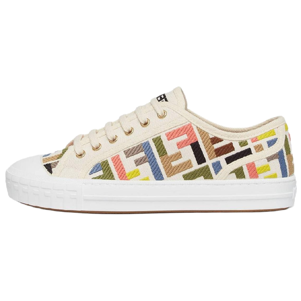 FENDI Ff Embroidered Domino Sneakers Women's