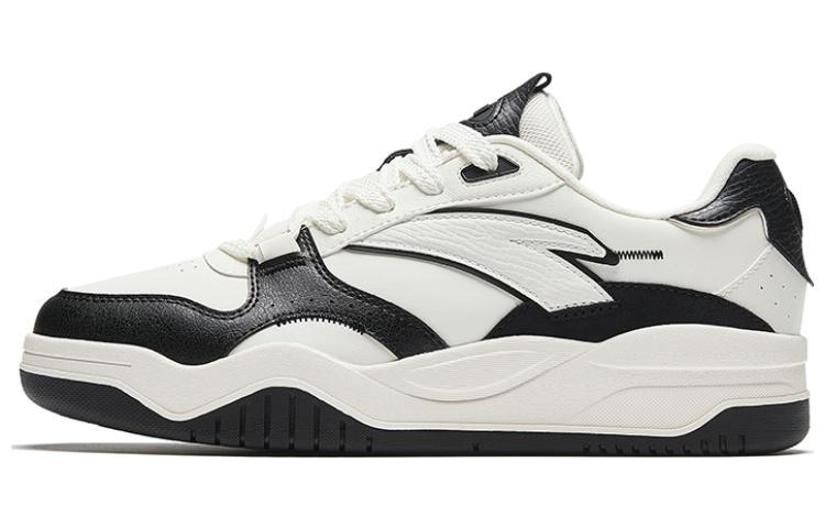 Anta Wave Shoes Anti-Slip And Wear-Resistant Lightweight Low-Top Skateboard Shoes Men's Black White