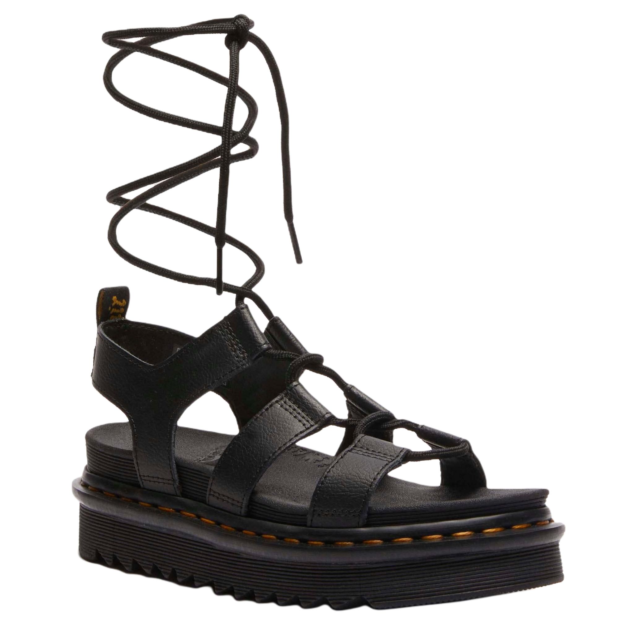 Dr. Martens Nartilla Athena Leather Gladiator Sandals Black Women's купить в интернет-магазине Yoocart с быстрой доставкой по России.