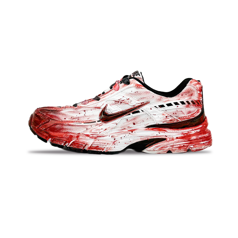 Nike Initiator Abrasion Resistant Breathable Low Top Running Shoes Men's Total Crimson Color