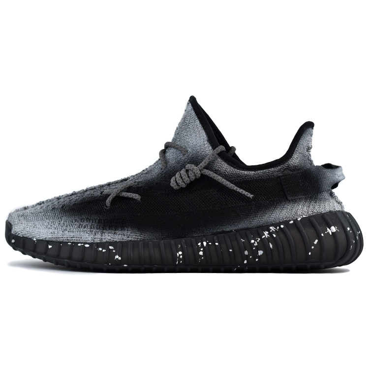 Adidas Originals Yeezy Boost 350 V2 Misty Mountain Non slip Lightweight Low Top Casual Shoes Unisex Silver Black