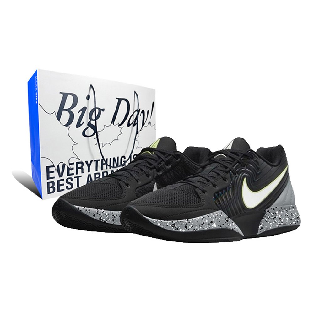 Nike Ja 2 Cushioning Anti-Slip And Wear-Resistant Low-Top Basketball Shoes Men's Black Gray White
