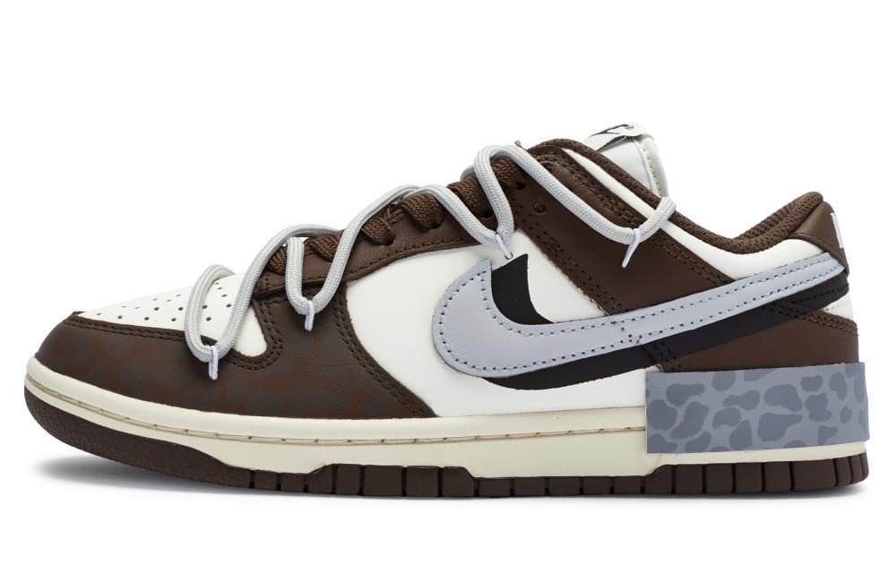 Nike Dunk Skateboard Shoes Women's Low-Top Ecru/Brown
