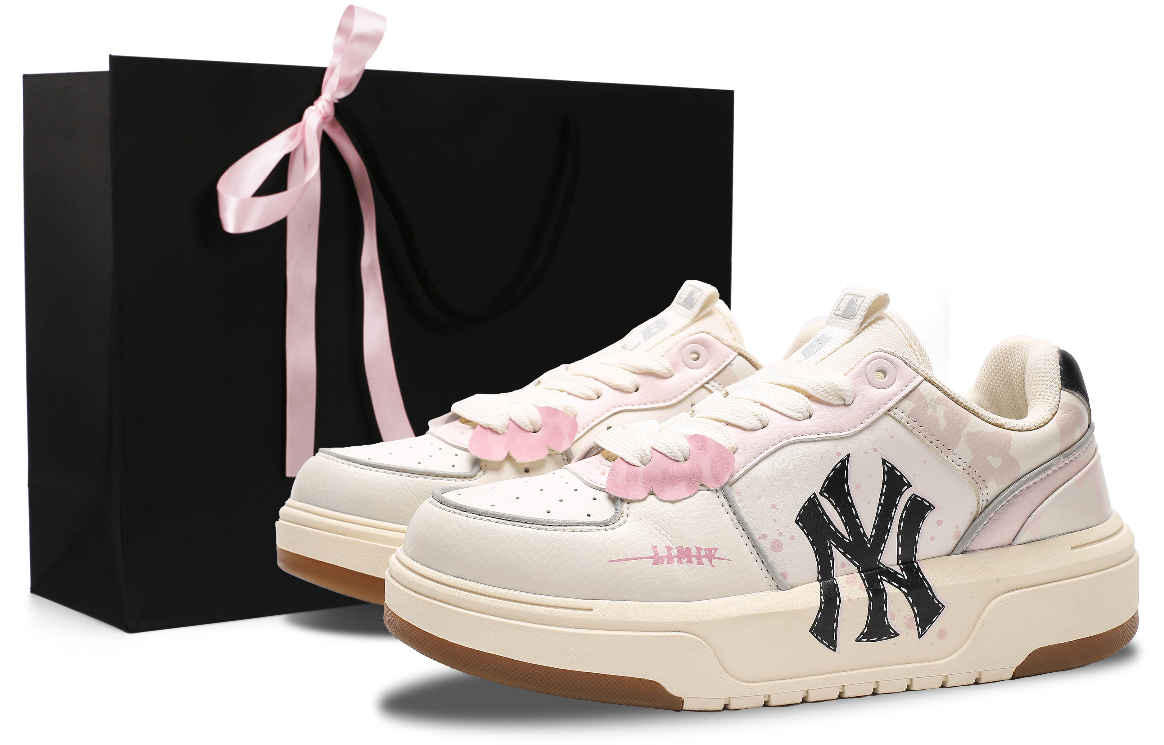 MLB Chunky Liner Low Top Skateboard Shoes Unisex Romantic Pink купить в интернет-магазине Yoocart с быстрой доставкой по России.