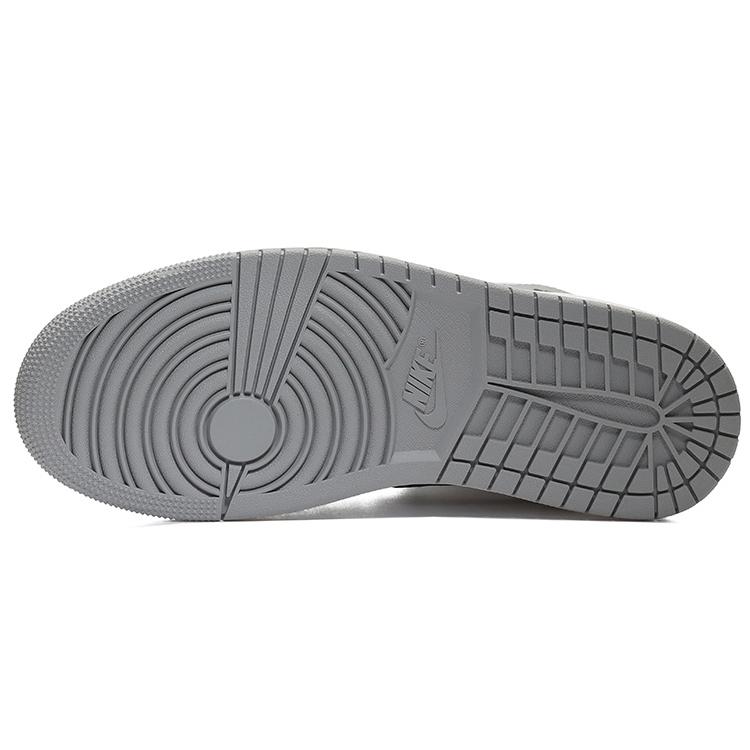 Jordan Air Jordan 1 Cushioning Anti-Slip And Wear-Resistant Mid-Top Vintage Basketball Shoes Men's Smoke Gray купить в интернет-магазине Yoocart с быстрой доставкой по России.
