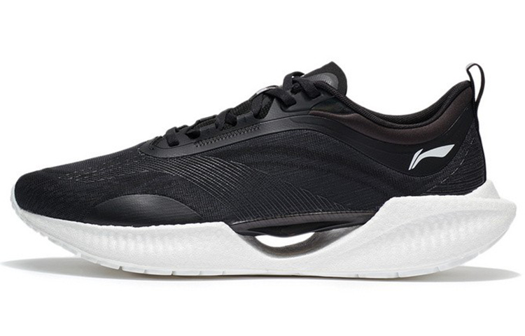 LiNing Super Light 19 Cushioning Anti Slip And Wear Resistant Reflective Low Top 䨻 Casual Running Shoes Men's Black