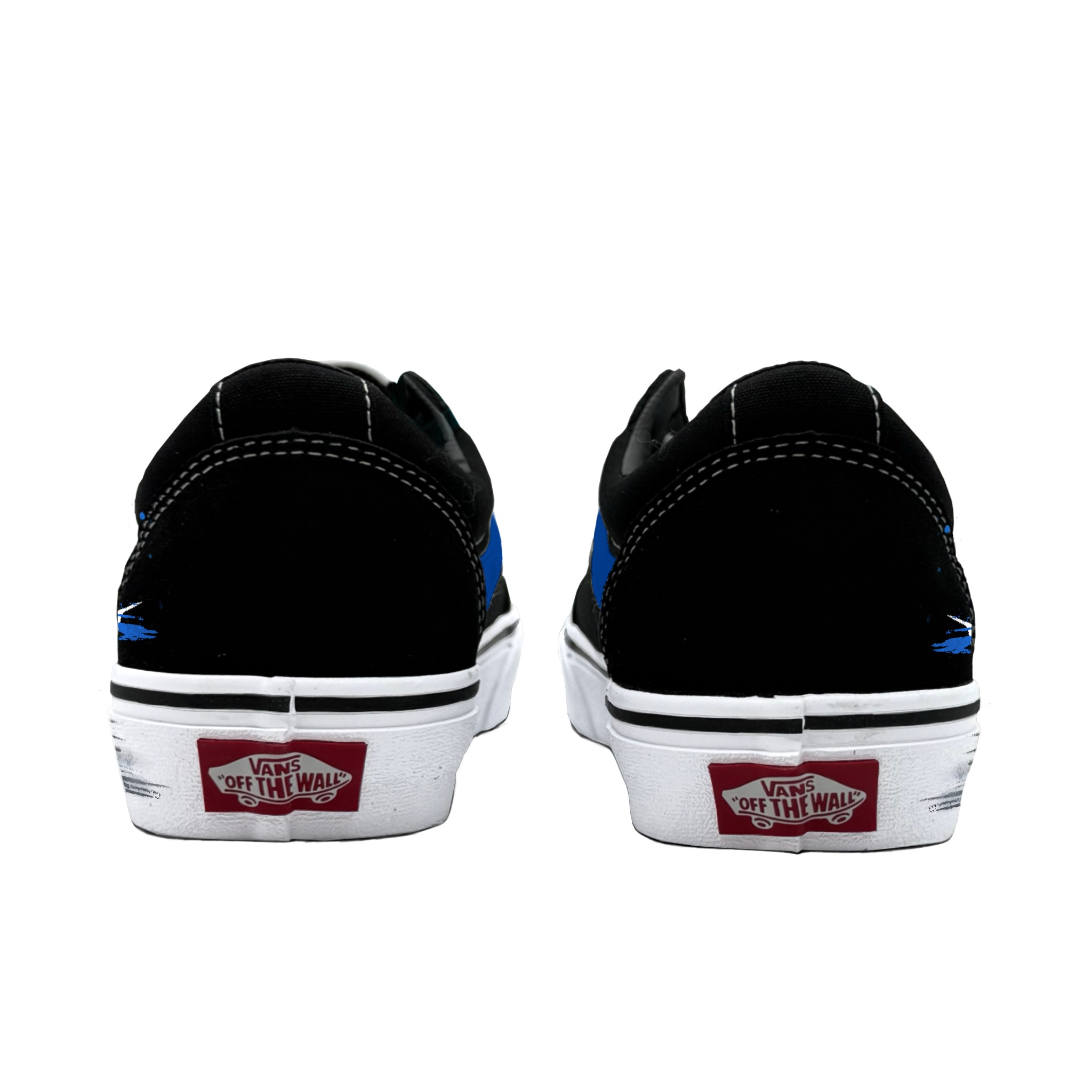 Vans Ward Abrasion Resistant Low Top Skateboard Shoes Men's Black Blue купить в интернет-магазине Yoocart с быстрой доставкой по России.