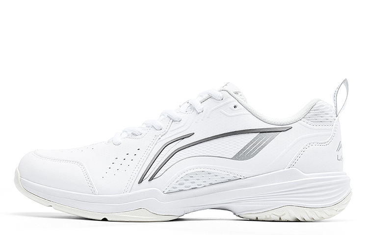 LiNing Flying Eagle Slip Resistant, Abrasion Resistant, Breathable Low top Badminton Shoes Unisex White