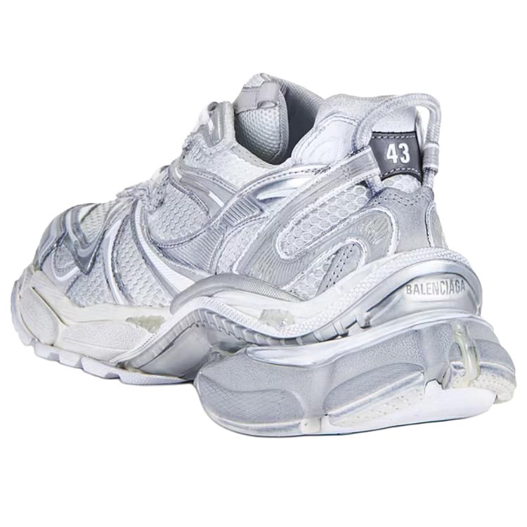 Balenciaga Runner2.0 Low Top Chunky Sneakers Men's White