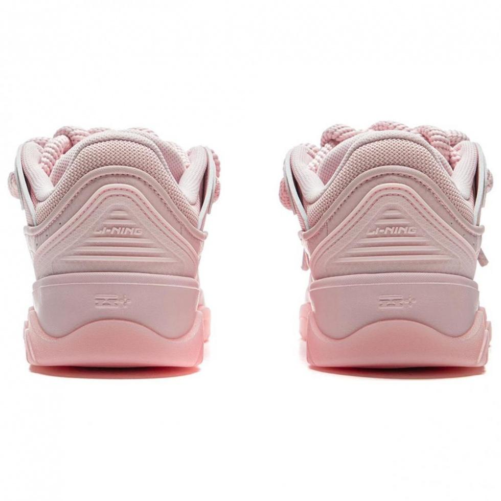 LiNing Zhi Cheng 2.0 Cushioning Breathable Height Increasing Low Top Skateboard Shoes Women's Pink купить в интернет-магазине Yoocart с быстрой доставкой по России.