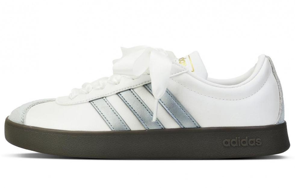 Adidas Neo Vl Court Silver Orchid Nichang Anti-Slip Wear-Resistant Low-Top Skateboard Shoes Unisex Silver