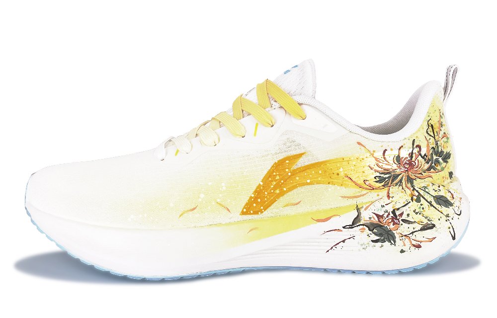 LINING Wuyue Running Shoes Men's Low top Yellow/White