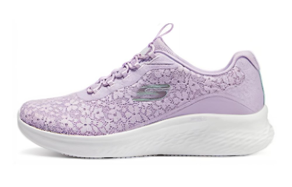 Skechers Sport Cushioning Wear-Resistant Low-Top Running Shoes Women's Purple