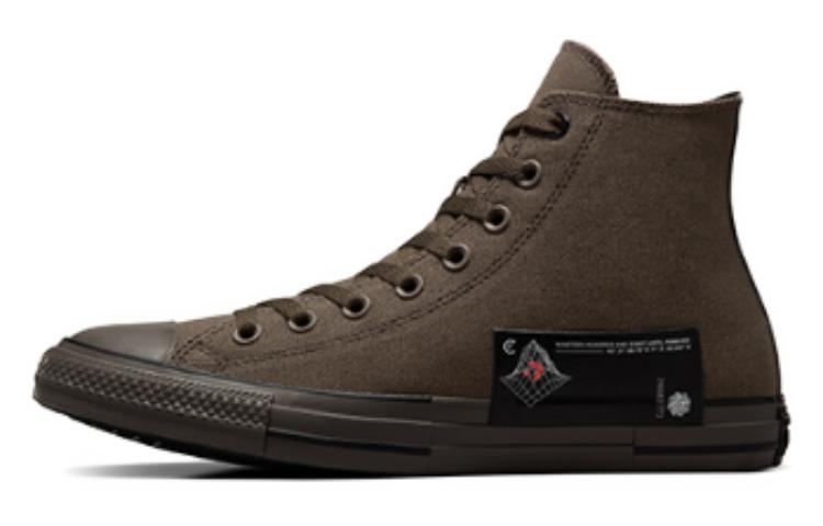 Converse Chuck Taylor All Star Durable Cushioning High-Top Canvas Shoes Unisex Black Brown