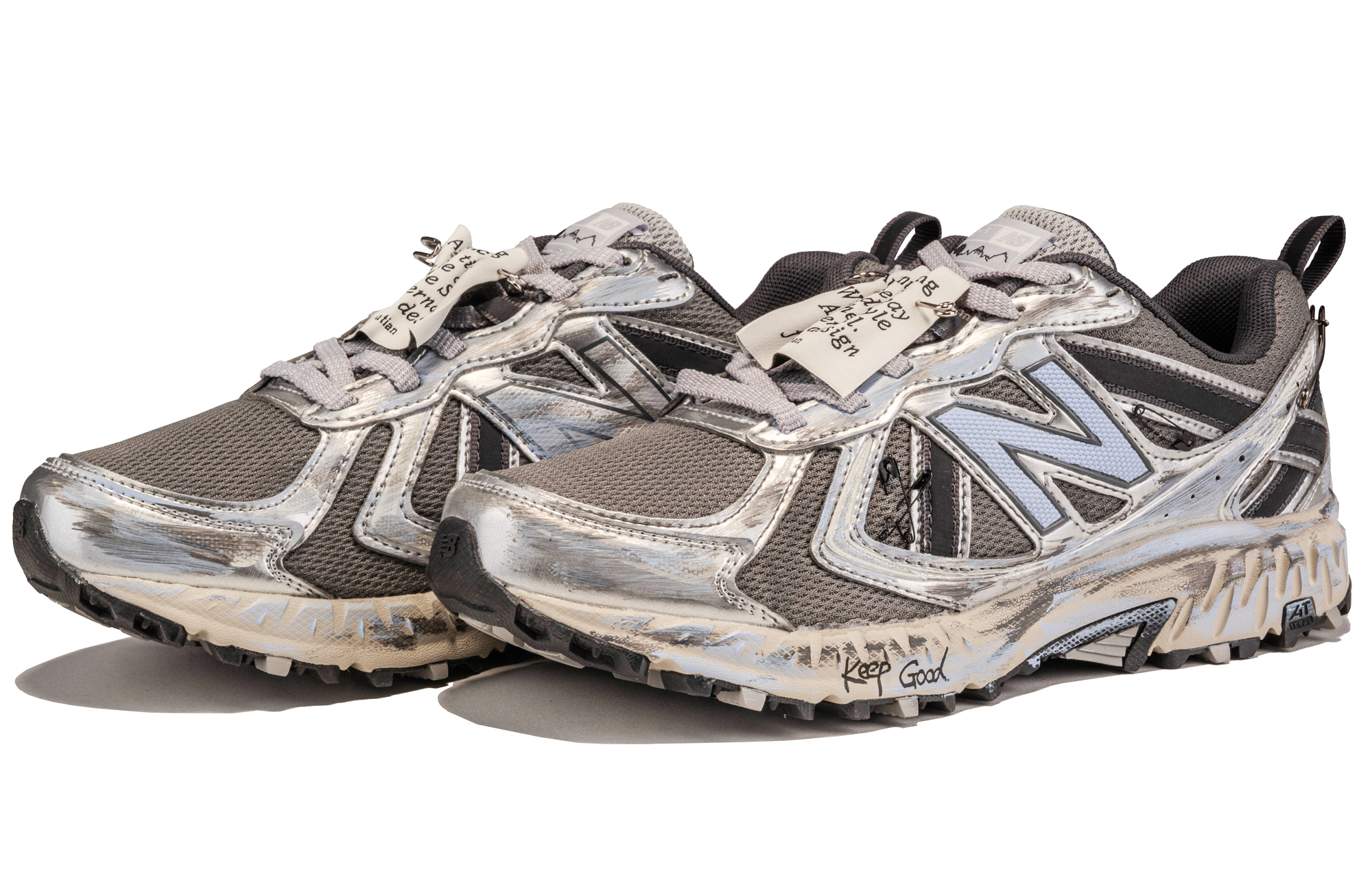 New Balance NB 410 V5 Abrasion Resistant Low Top Running Shoes Unisex Silver Black купить в интернет-магазине Yoocart с быстрой доставкой по России.