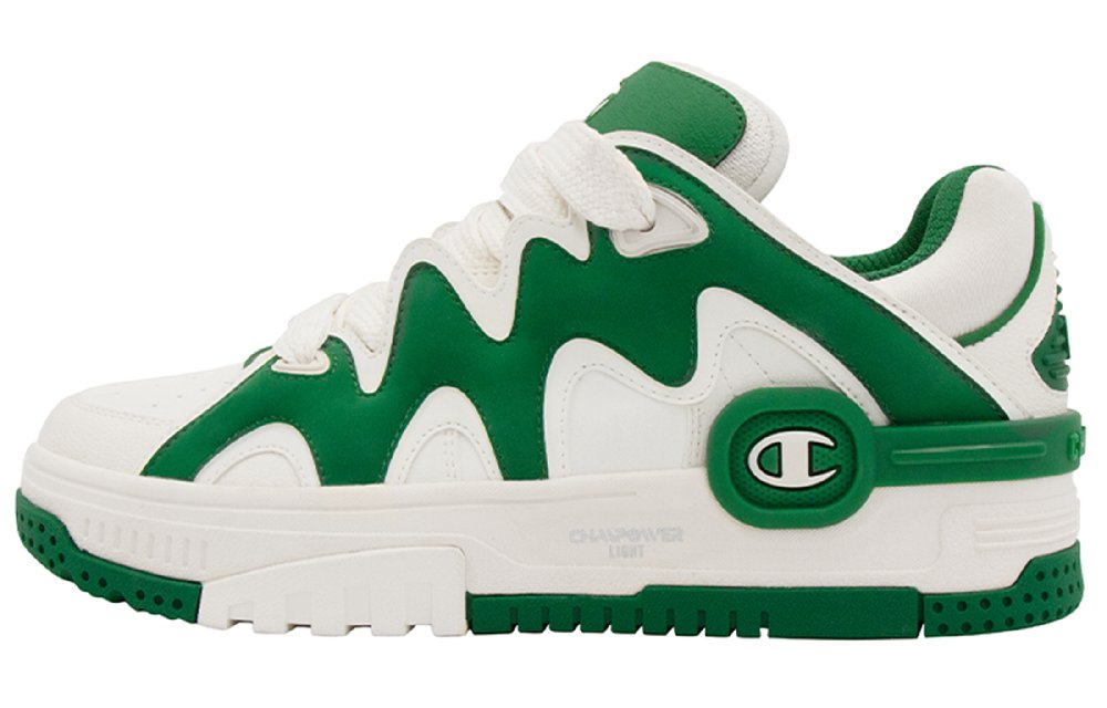 Champion Wave Shoe C Life Collection WavySkate V1 Low Top Skateboard Shoes Women's Green